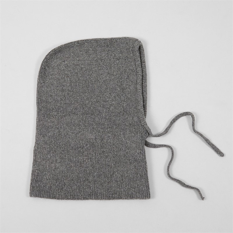 Pieces Dame olivia balaclava snood - Dark Charcoal - Billede 3