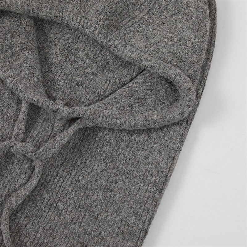 Pieces Dame olivia balaclava snood - Dark Charcoal - Billede 4