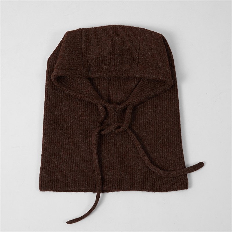Pieces Dame olivia balaclava snood - Chocolate - Billede 2