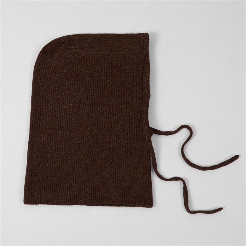 Pieces Dame olivia balaclava snood - Chocolate - Billede 3