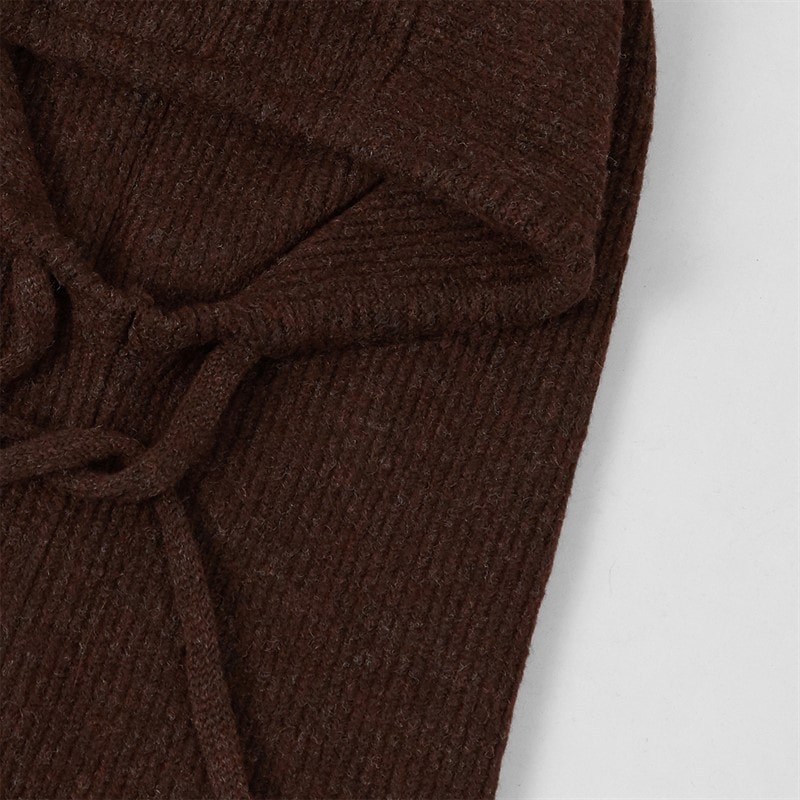 Pieces Dame olivia balaclava snood - Chocolate - Billede 4