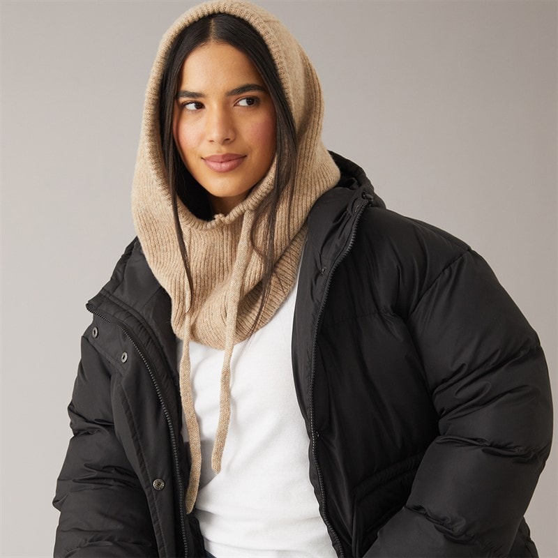 Pieces Dame olivia balaclava snood - Taupe - Billede 1