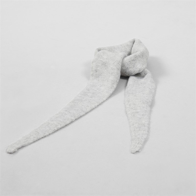 Pieces Dame olivia mini tørklæde - Grey Marl - Billede 3