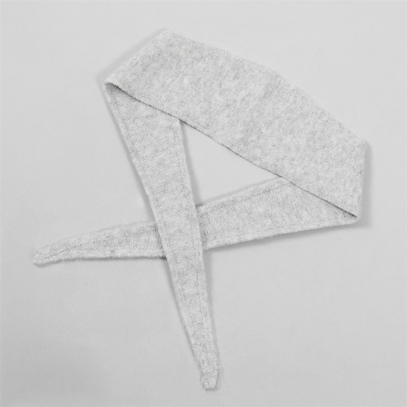Pieces Dame olivia mini tørklæde - Grey Marl - Billede 4