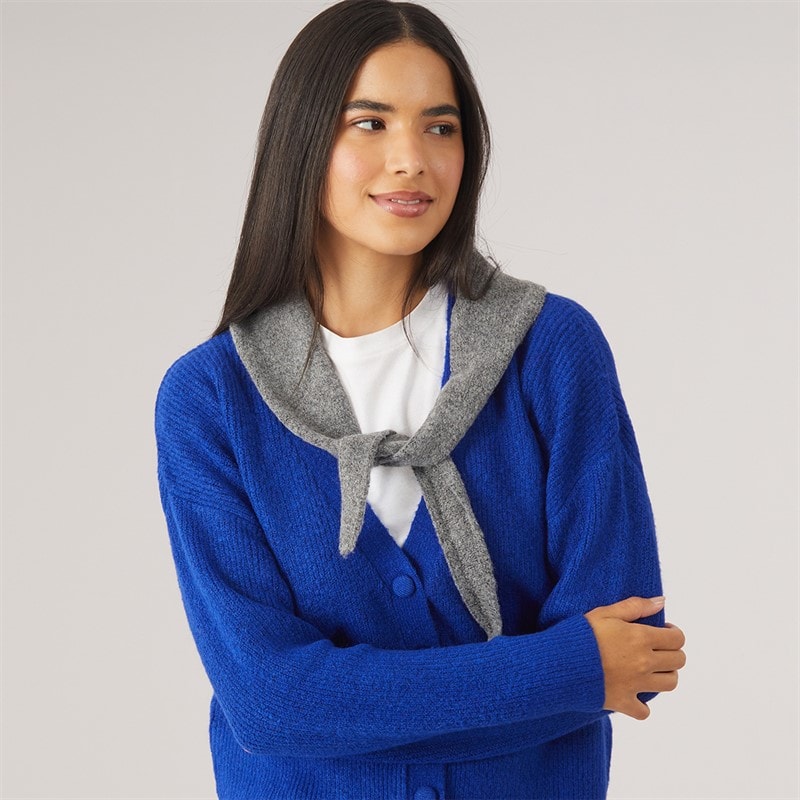 Pieces Dame olivia mini tørklæde - Dark Charcoal - Billede 2