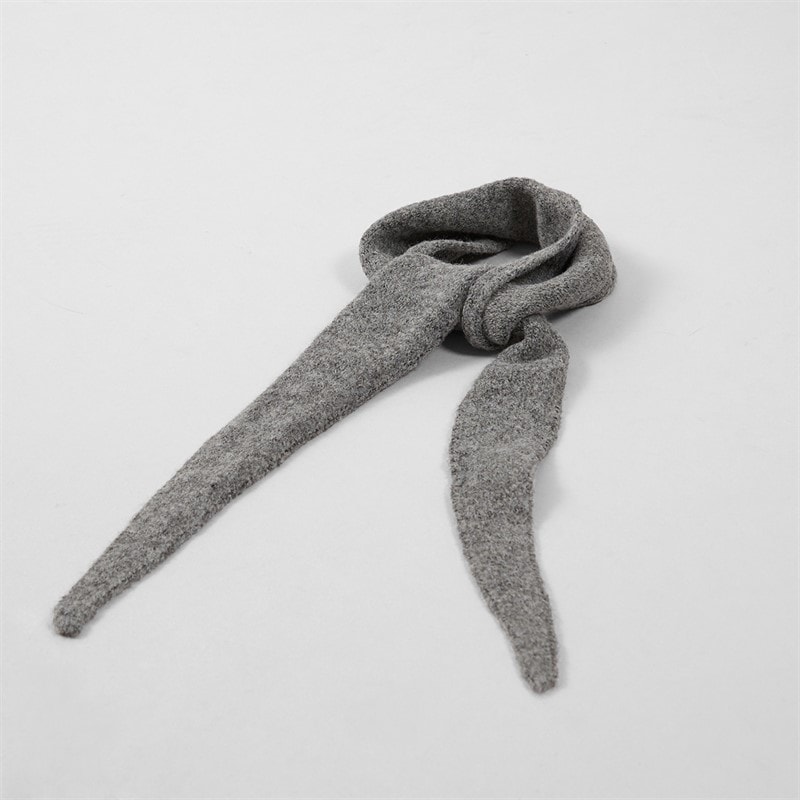 Pieces Dame olivia mini tørklæde - Dark Charcoal - Billede 3