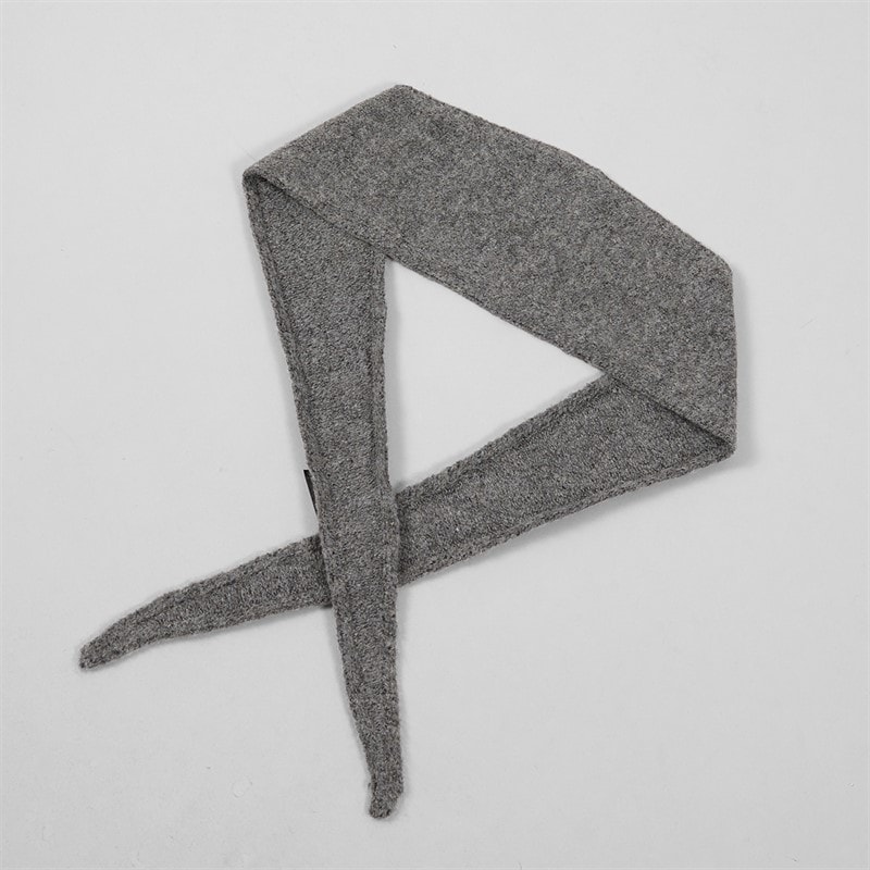 Pieces Dame olivia mini tørklæde - Dark Charcoal - Billede 4