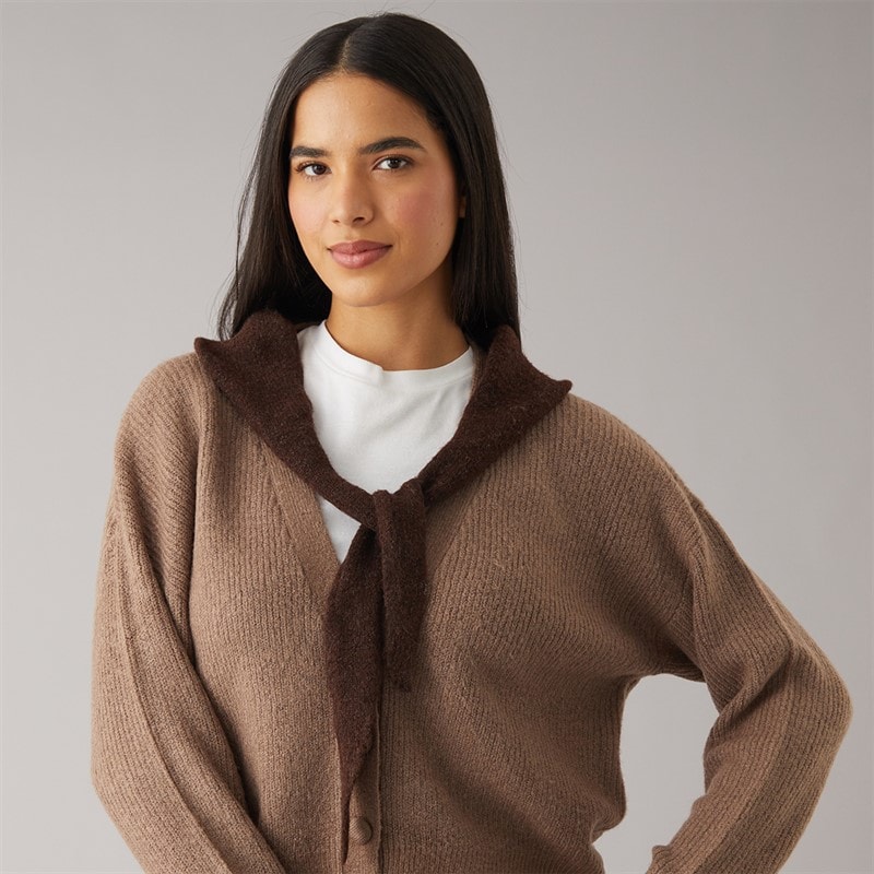 Pieces Dame olivia mini tørklæde - Chocolate - Billede 2