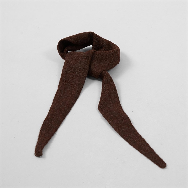 Pieces Dame olivia mini tørklæde - Chocolate - Billede 3