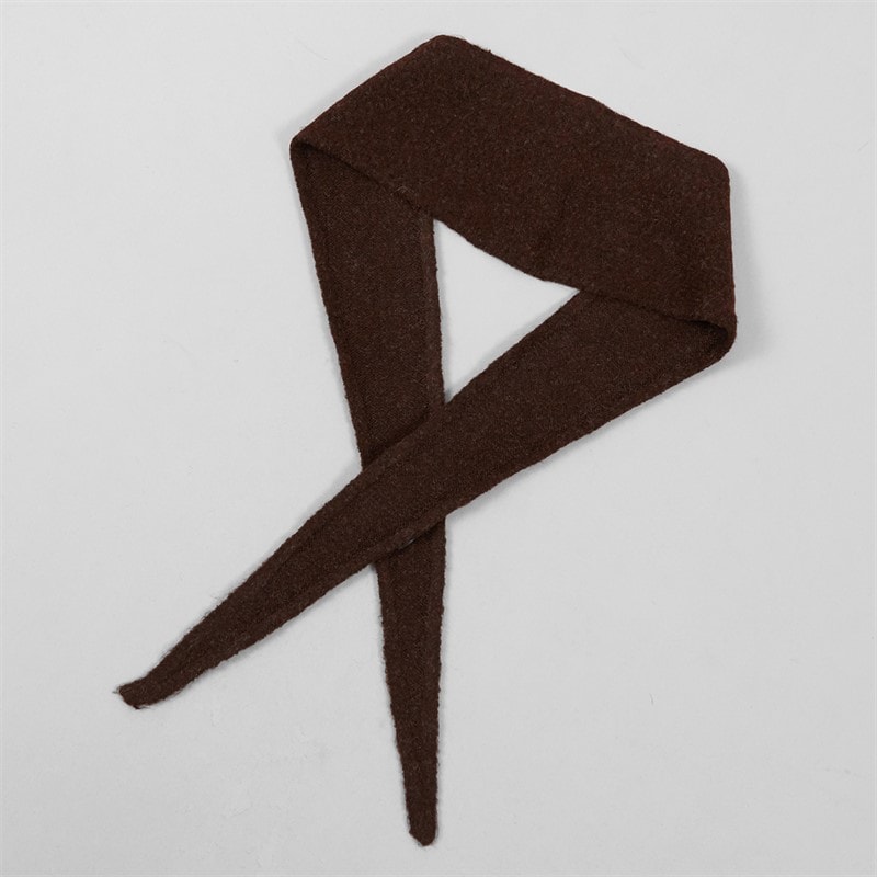 Pieces Dame olivia mini tørklæde - Chocolate - Billede 4