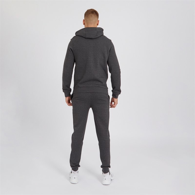 Herre chelmere hættetrøje og joggingbukser sæt Charcoal Marl - Billede 2