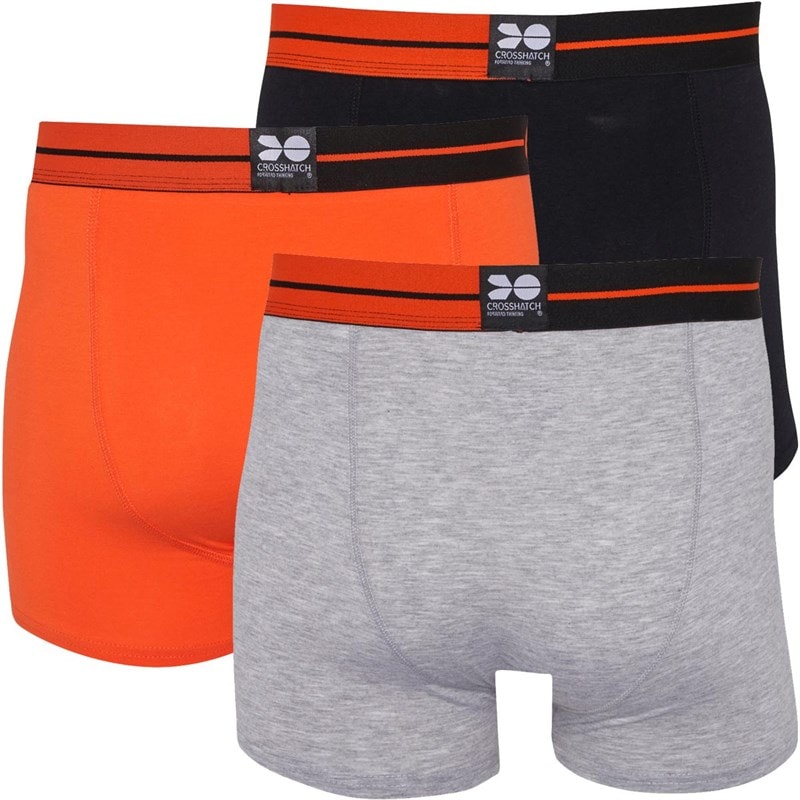 Herre dumas trepak boxershorts Pack C Sort/Grå Melange/Rød Orange - Billede 2