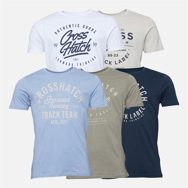 Herre fellmire fempak t-shirts Assorted - Billede 1