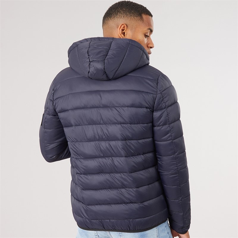 Herre rynket pufferjakke Midnight - Billede 2