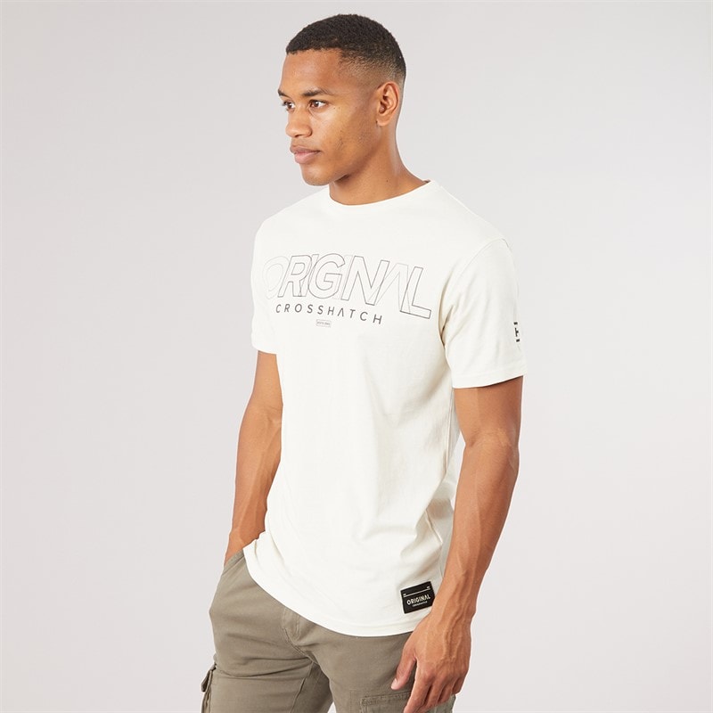 Herre carrimoore t-shirt Off White - Billede 3