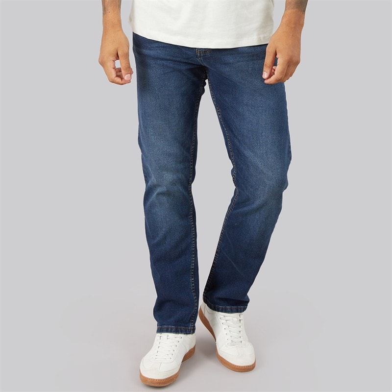 Herre hydras jeans med lige pasform Dark Wash - Billede 1
