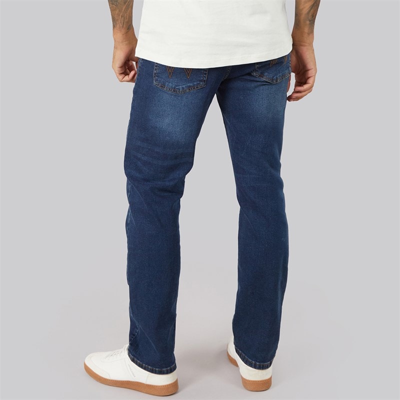 Herre hydras jeans med lige pasform Dark Wash - Billede 2