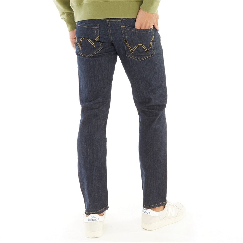 Herre hydras jeans med lige pasform Raw Wash - Billede 2
