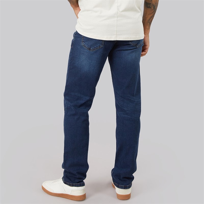 Herre rushawn jeans med afslappet pasform Dark Wash - Billede 2