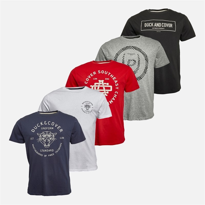 Herre belvadier fempak t-shirts Assorted - Billede 1