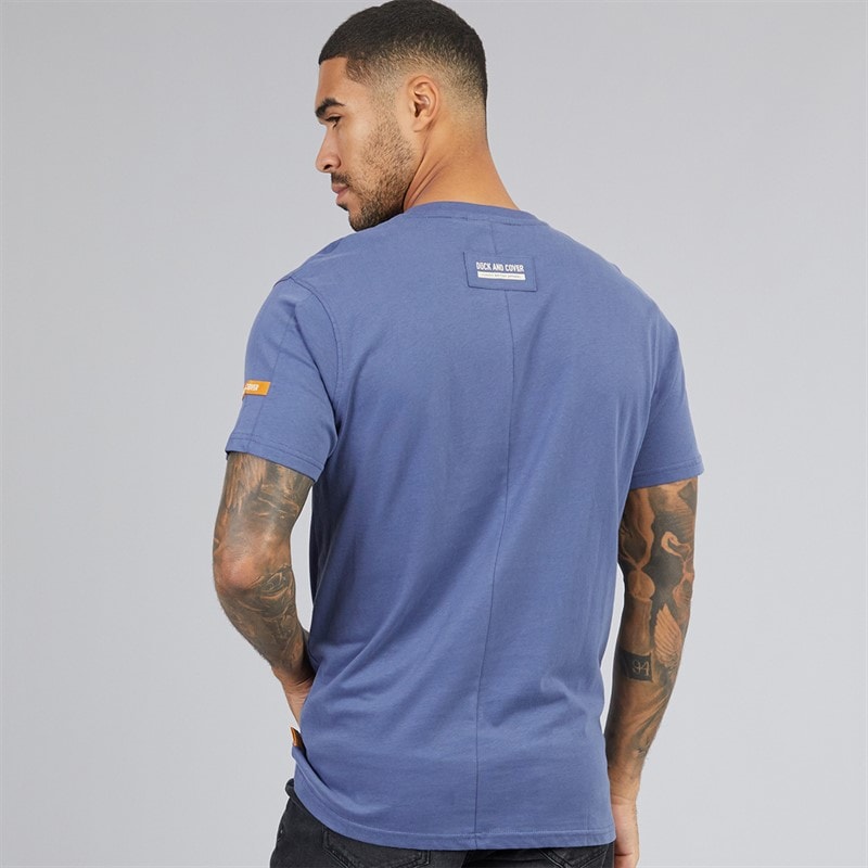 Herre cramptone carbon t-shirt Denim - Billede 2