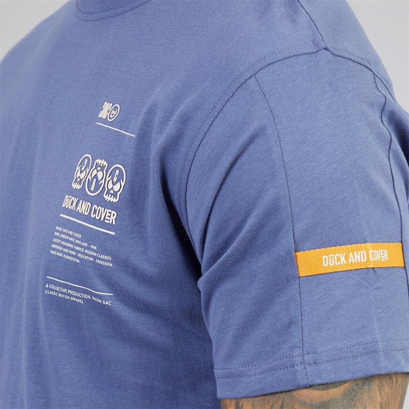 Herre cramptone carbon t-shirt Denim - Billede 3
