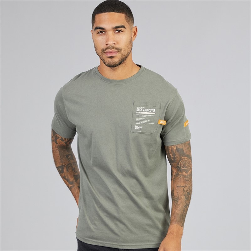 Herre adamsberg carbon t-shirt Dark Olive - Billede 1