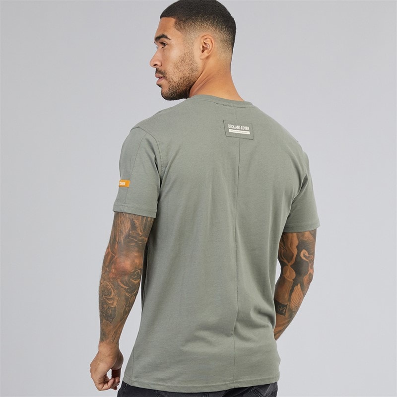 Herre adamsberg carbon t-shirt Dark Olive - Billede 2