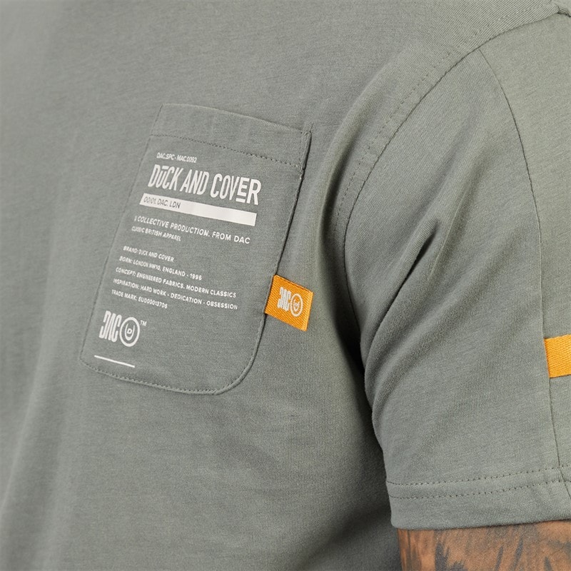 Herre adamsberg carbon t-shirt Dark Olive - Billede 3