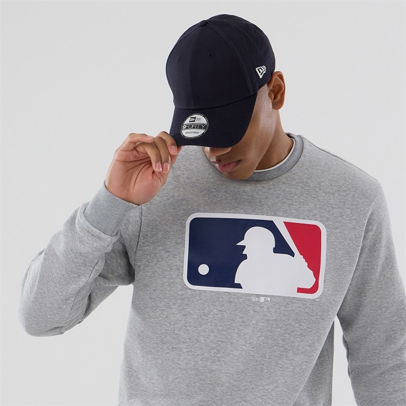 Herre sweatshirt Heather Grey/Hvid - Billede 3