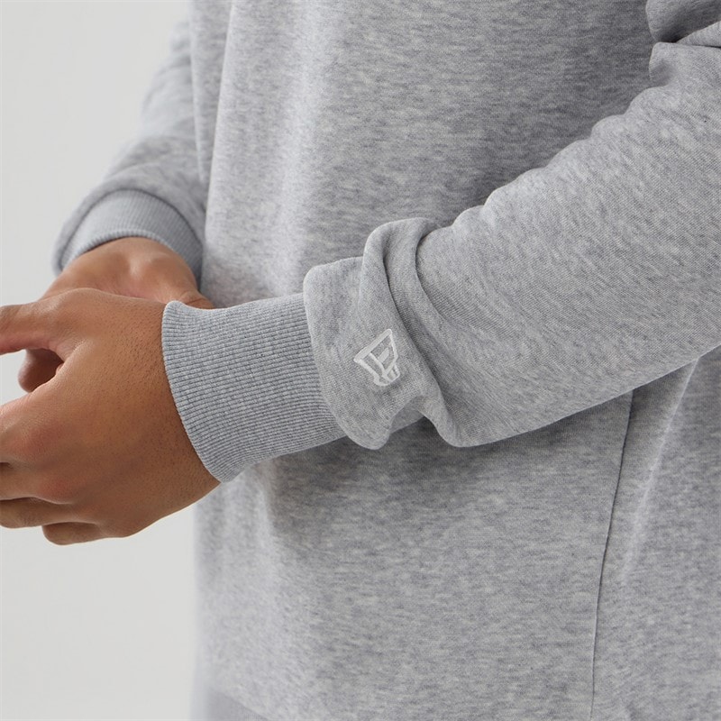 Herre sweatshirt Heather Grey/Hvid - Billede 4