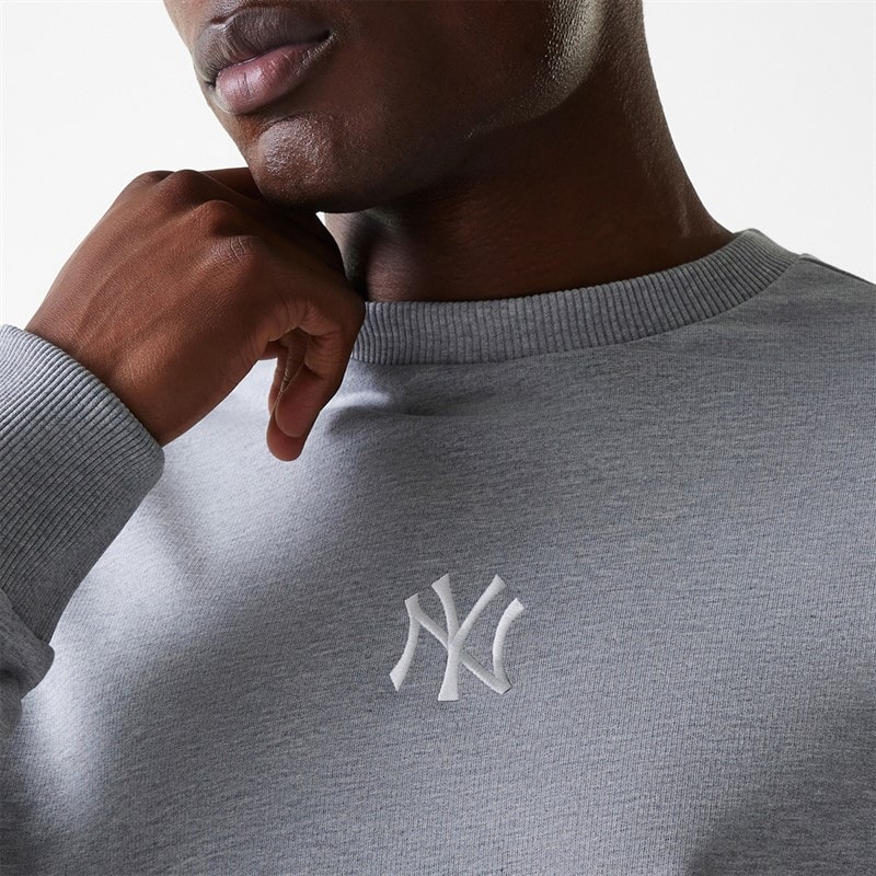 Herre New York Yankees sweatshirt Heather Grey - Billede 4