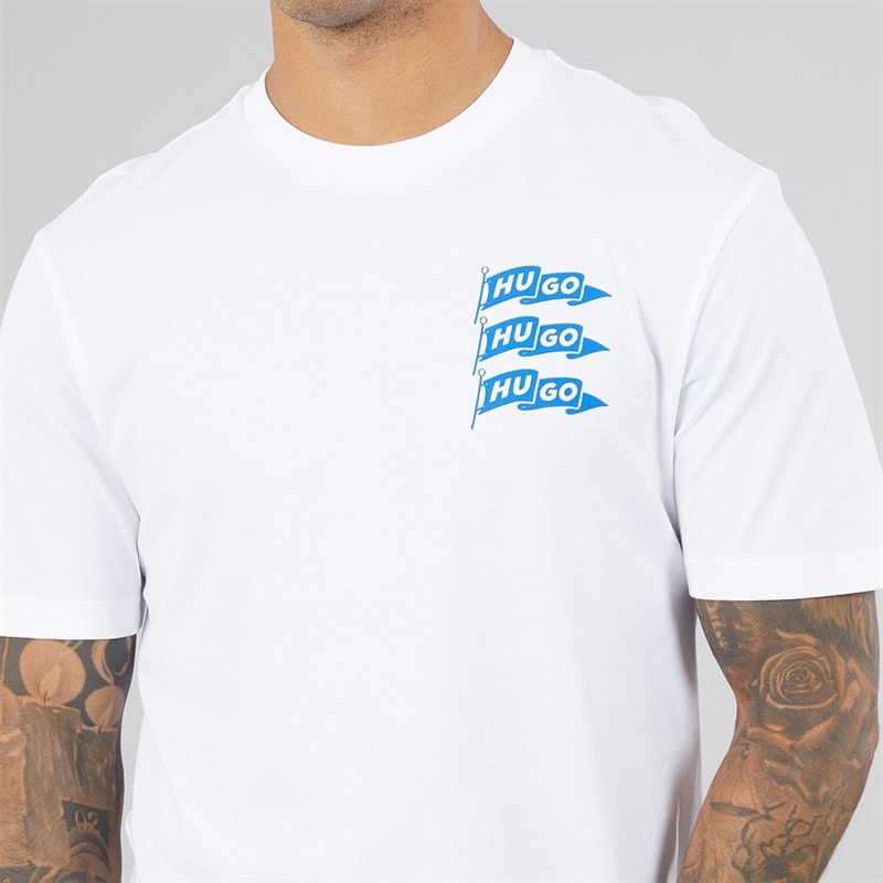 Herre nalien t-shirt Hvid - Billede 3