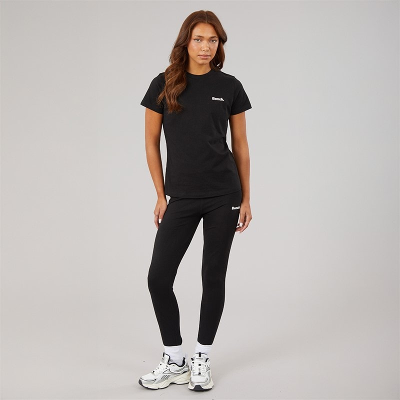 Dame samira t-shirt og leggings sæt Sort - Billede 4