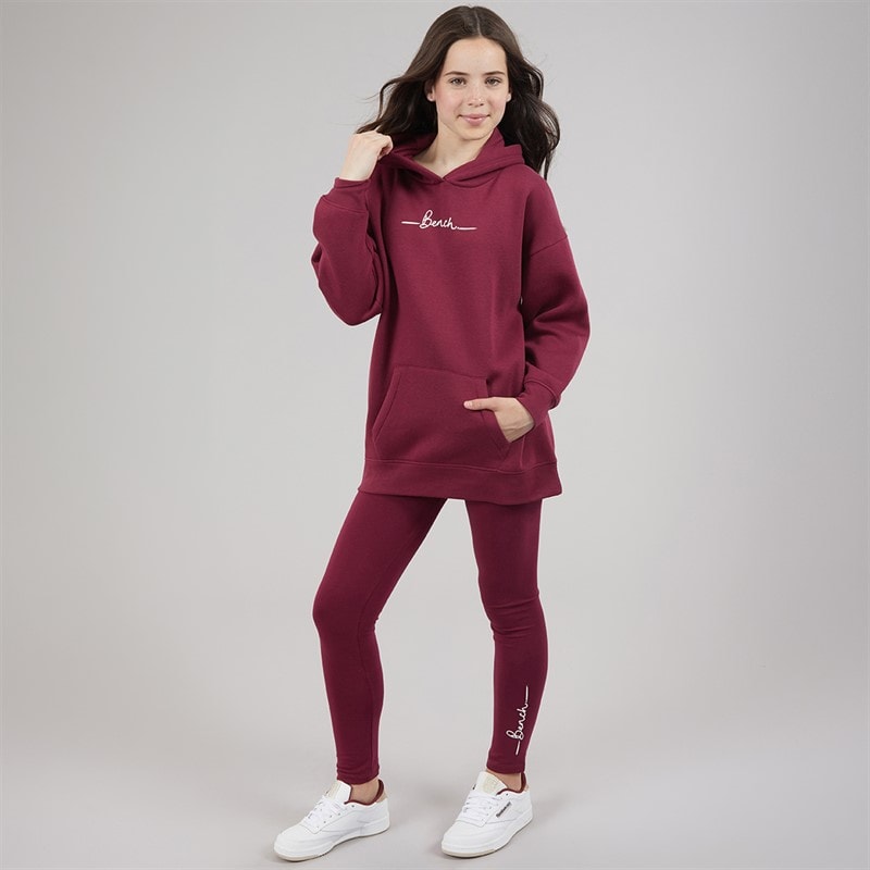 Piger hættetrøje og leggings sæt Berry - Billede 3