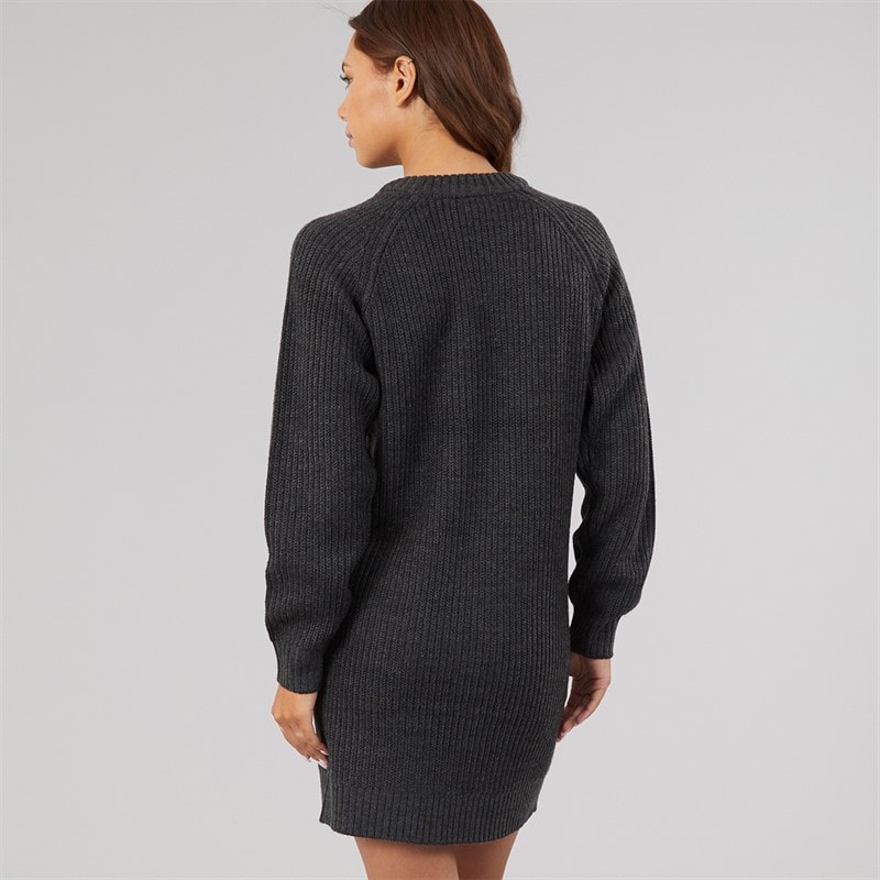 Dame karlie strikket kjole Black Marl - Billede 2