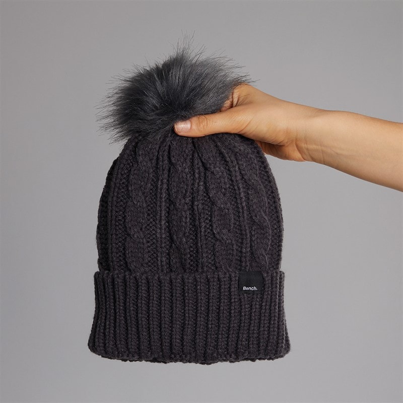 Dame ivanna bobble hat Charcoal - Billede 4