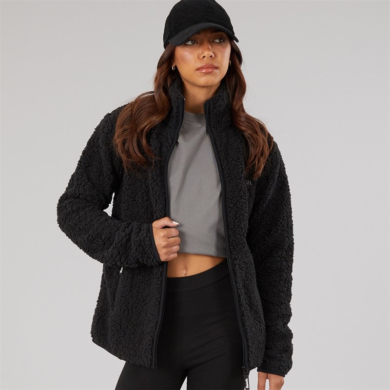 Bench Dame edition sherpa fleecejakke - Sort