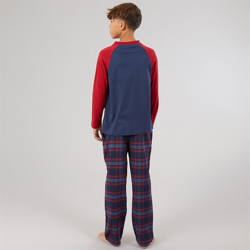 Drenge clowes pyjamas Navy/Rød - Billede 2