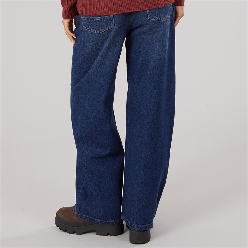 Bench Dame maxina jeans med vide ben - Mørkeblå - Billede 3