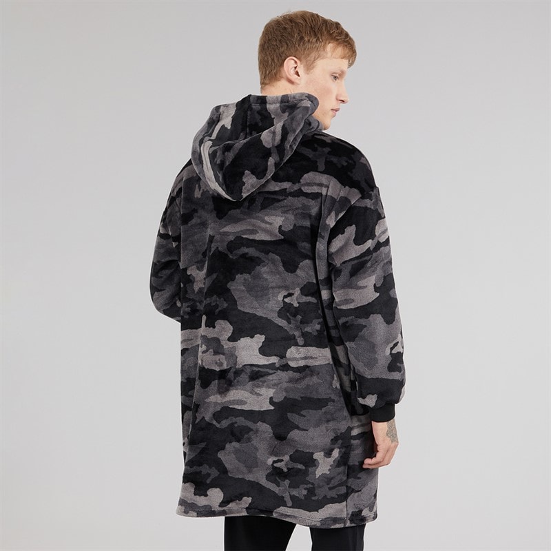 Herre ossit snuggle fleece Black Camo - Billede 2