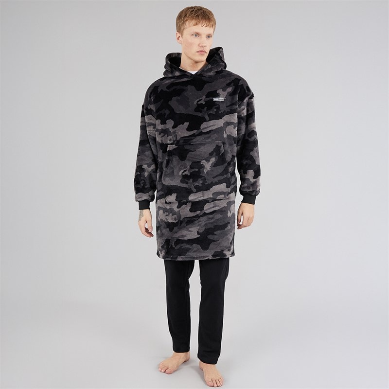 Herre ossit snuggle fleece Black Camo - Billede 3