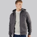 Herre Baraz Borg foret hættetrøje Dark Grey Marl