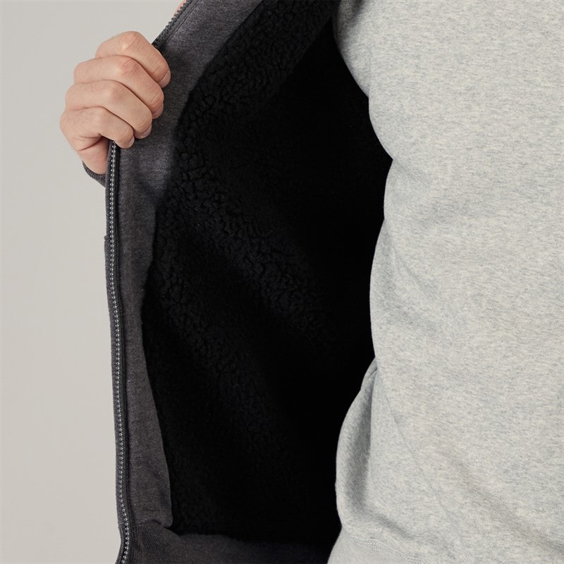 Herre Baraz Borg foret hættetrøje Dark Grey Marl - Billede 5