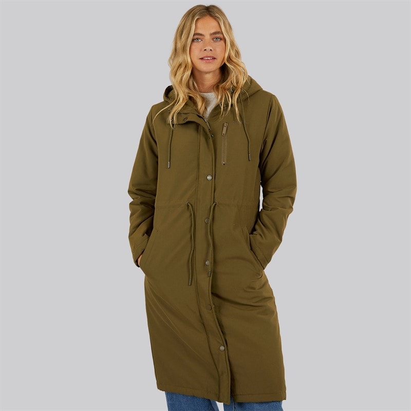 Dame sari lang parka Dark Olive - Billede 5