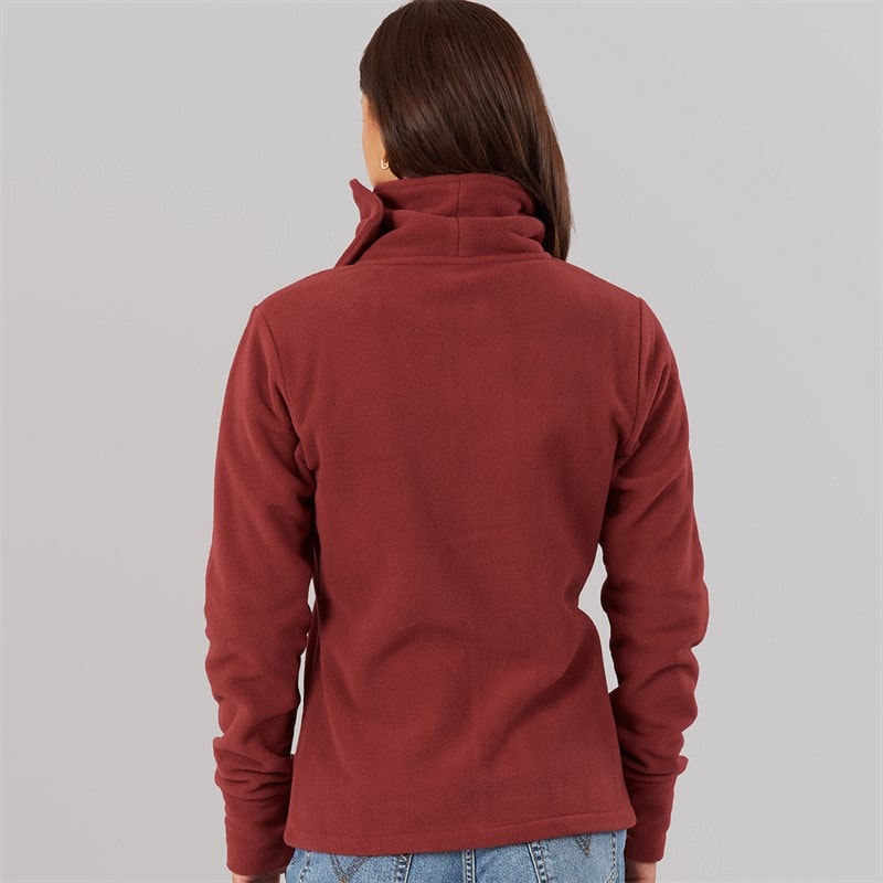 Dame funnel microfleece træningstrøje Cordovan - Billede 2