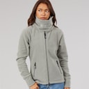 Dame funnel microfleece træningstrøje Graphite Grey