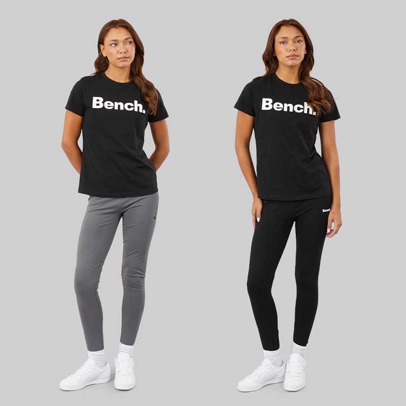 Dame to pak leggings Sort/Charcoal - Billede 4