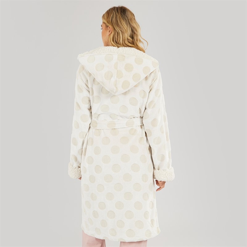 Dame lindsay badekåbe Chalk Polka Dot - Billede 2