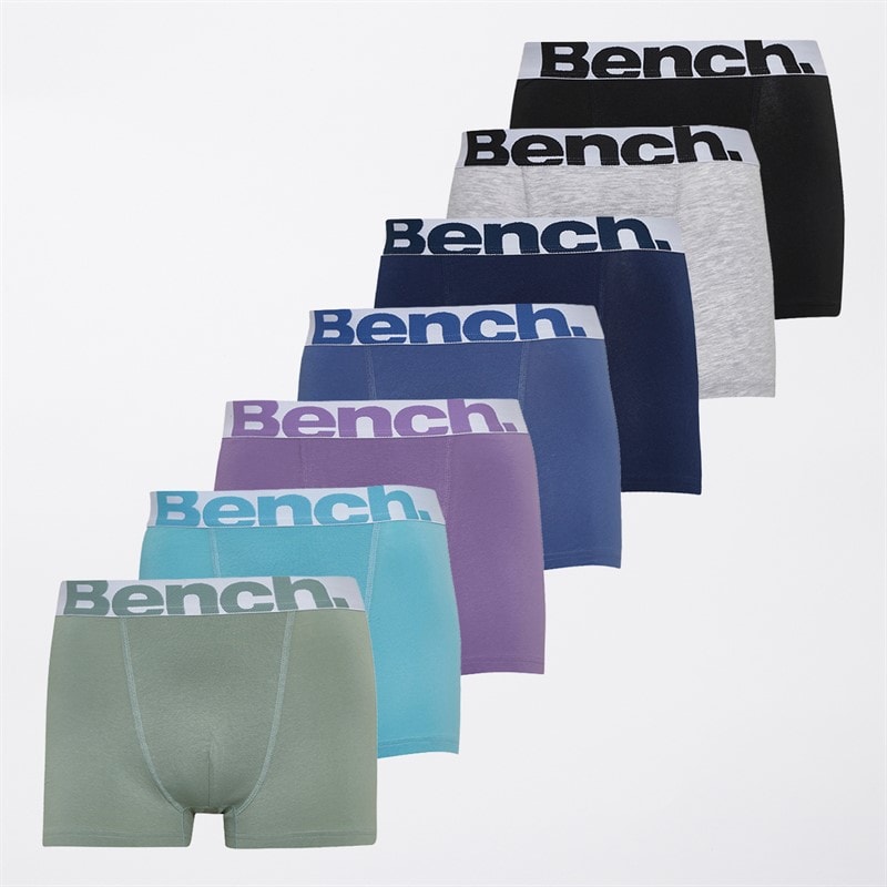 Herre darragh syv-pak boksershorts Sort/Retro Blue/Navy/Dusted Grape/Grey Marl/Sage Green/Mid Blue - Billede 1